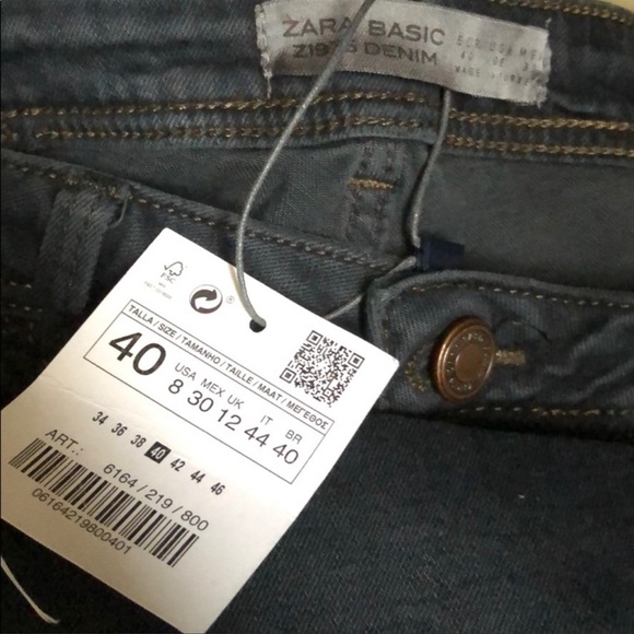 ZARA Jeans with matching floral embroidery - Picture 6 of 6